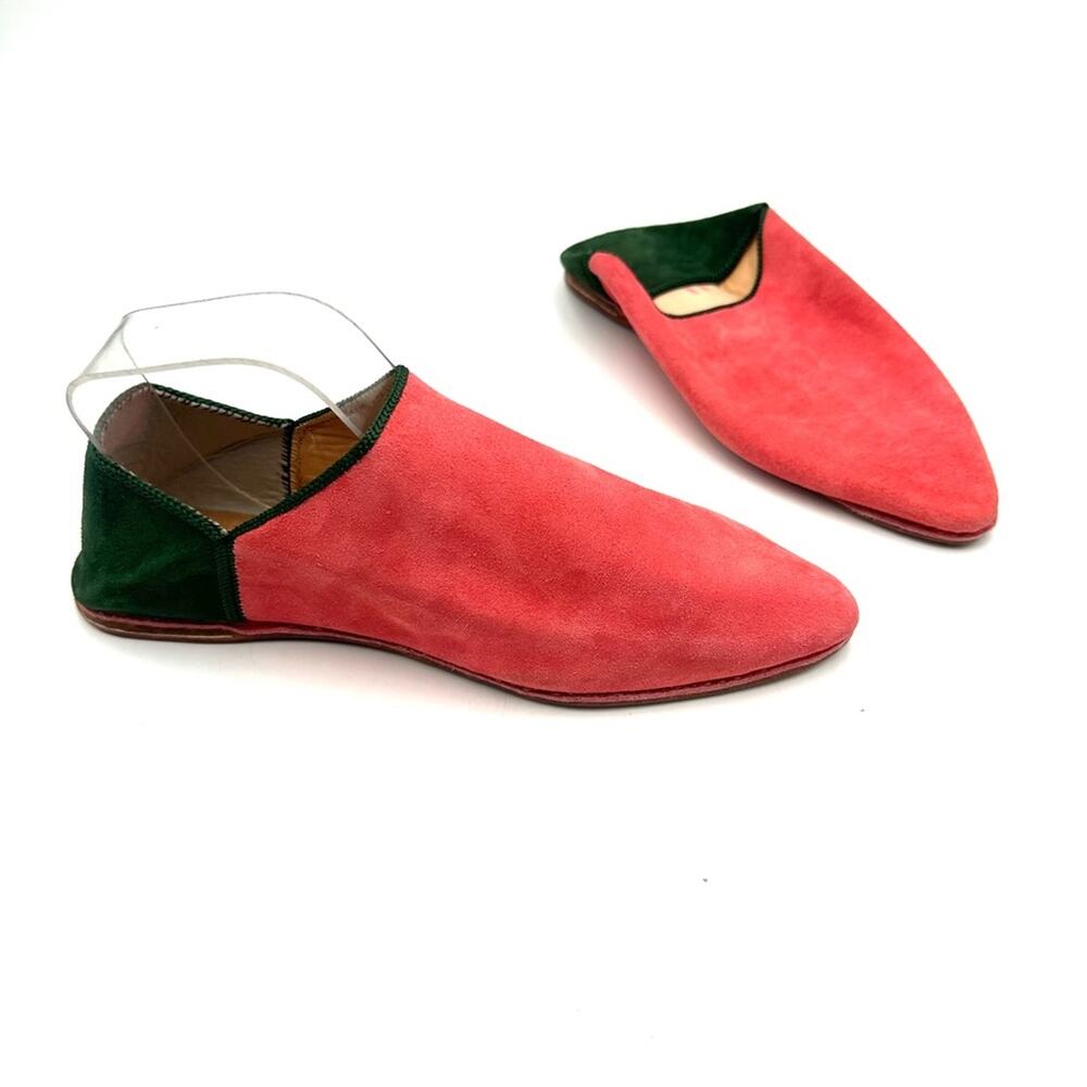 NEW - Women's CONFORTABLE LEATHER SLIPPERS Amir Morocco Leather Mule SZ 8